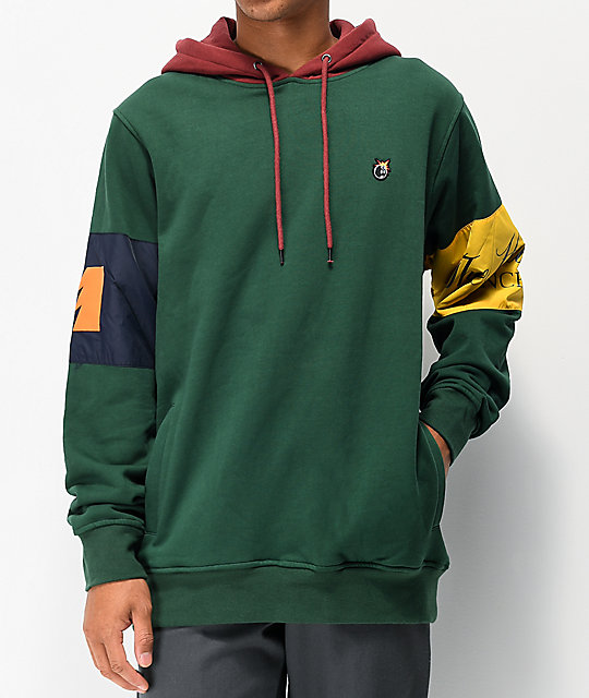 the hundreds green hoodie