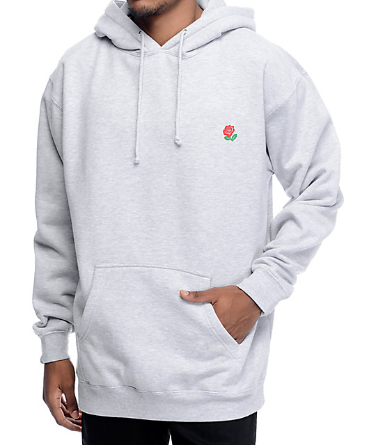 grey rose hoodie