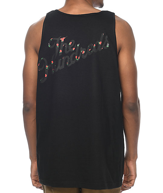 The Hundreds Rose Logo Black Tank Top | Zumiez