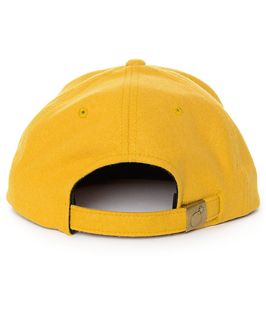 The Hundreds Script Yellow Strapback Hat | Zumiez
