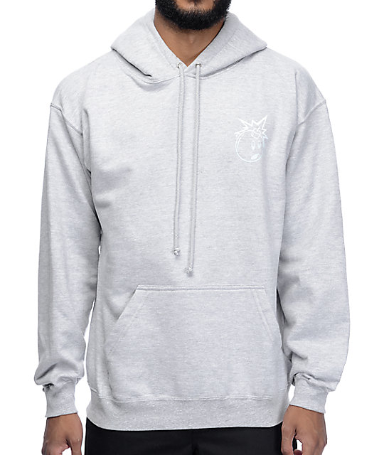 simple grey hoodie