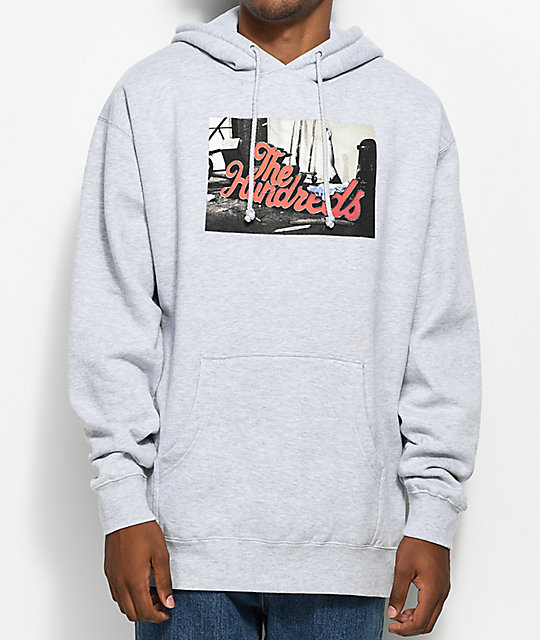 the hundreds hoodie grey