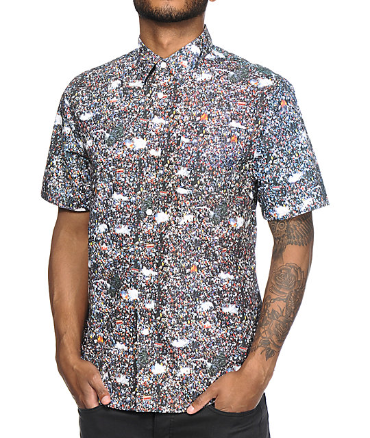 patterned button up shirts