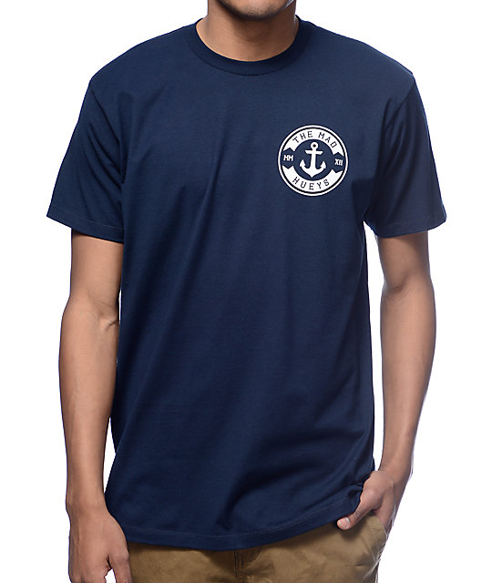 The Mad Hueys Anchor Crest Navy T-Shirt | Zumiez