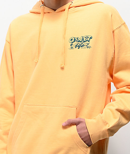 peach orange hoodie