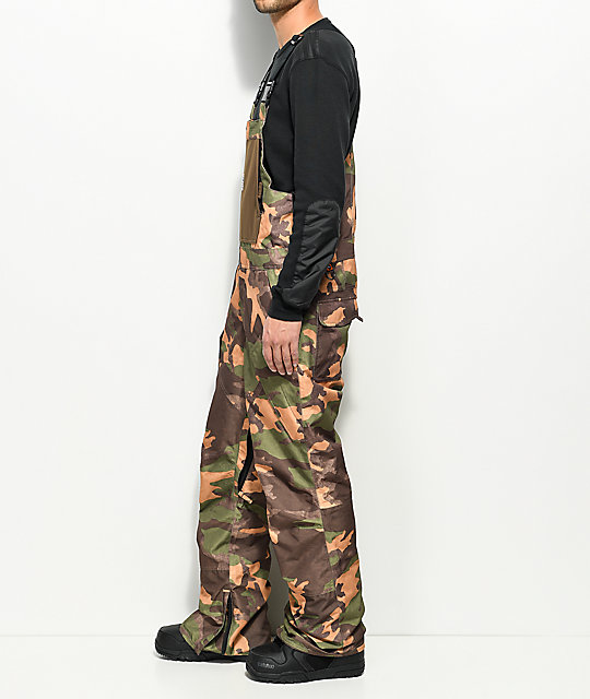 Thirtytwo Basement Camo 10k Snowboard Bib Pants Zumiez Thirtytwo Basement Camo 10k Snowboard Bib Pants