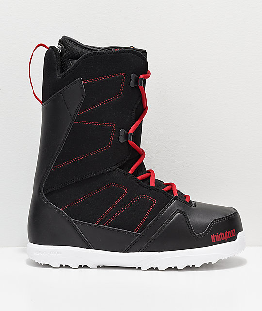 red snowboard boot laces