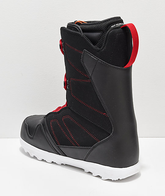 red snowboard boot laces