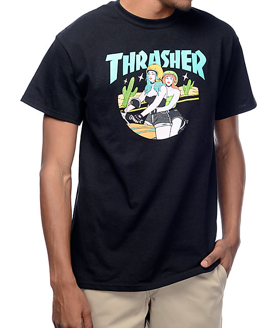 Thrasher Babes Black T-Shirt | Zumiez