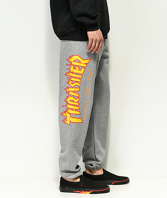 thrasher flame sweatpants