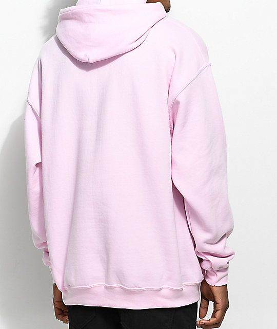 baby pink hoodie