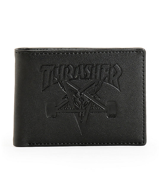 Thrasher Skate Goat Leather Bifold Wallet | Zumiez