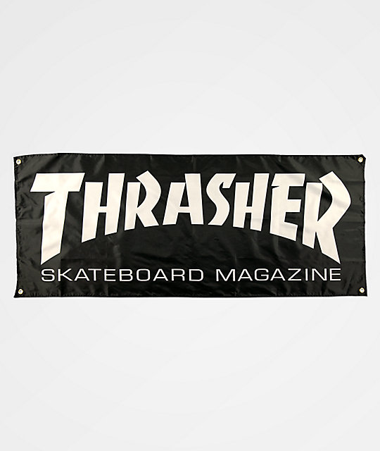 Thrasher Skate Mag Black Banner Zumiez