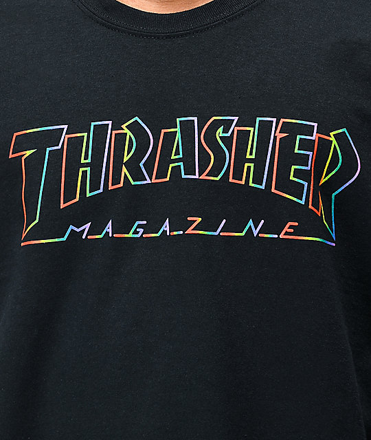 Thrasher Spectrum Black T Shirt Zumiez
