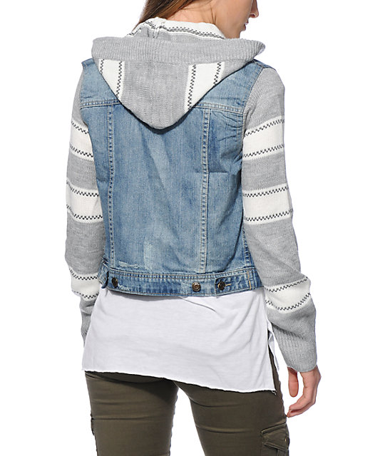 Thread & Supply Sweater Denim Jacket | Zumiez