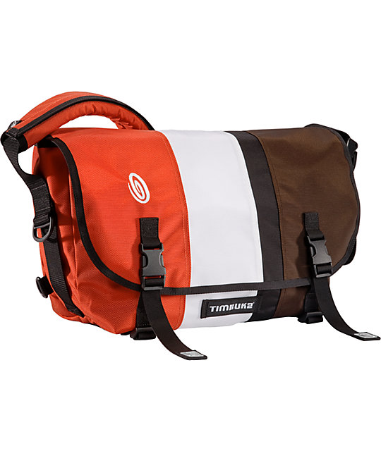 Timbuk2 D-Lux Race Stripe Orange Medium Laptop Messenger Bag | Zumiez
