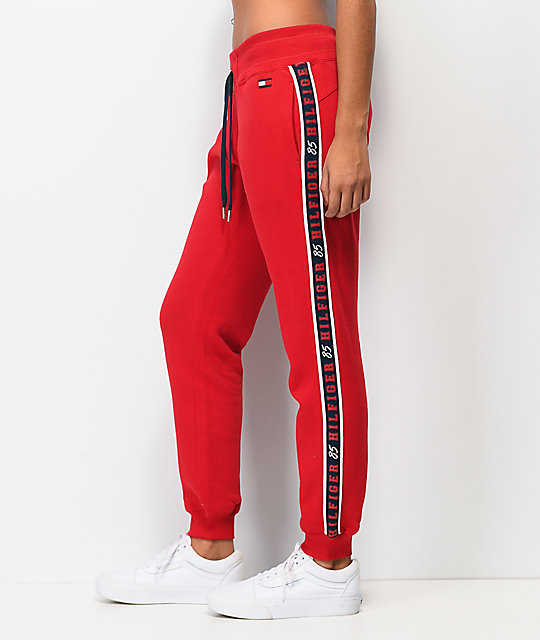 women's tommy hilfiger tape leggings