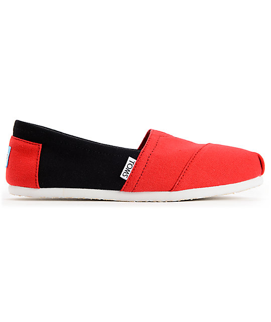 Toms Campus Classics Texas Tech Womens Slip On Shoes | Zumiez