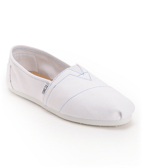 Toms Classics Canvas White Women's Shoes