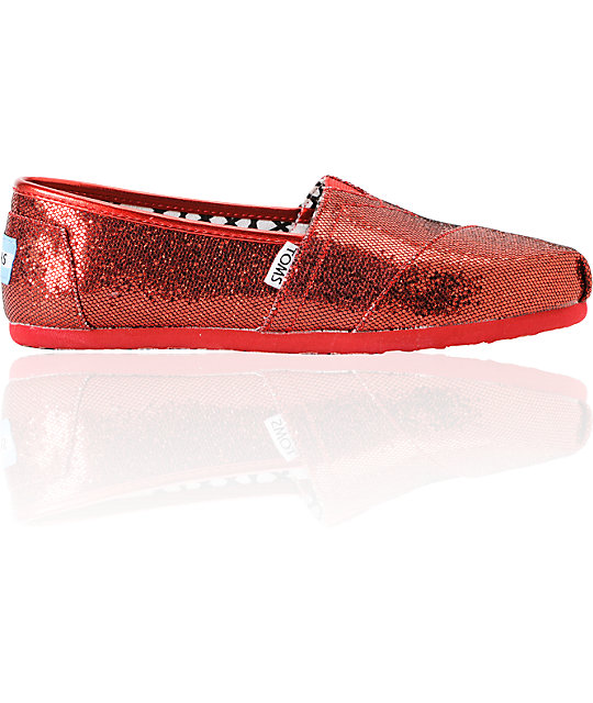 red sparkly shoes womens