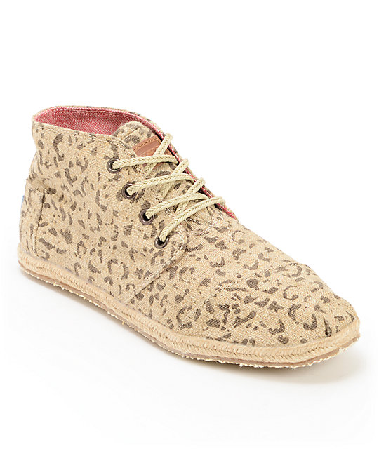 Toms Desert Botas Snow Leopard Print Womens Shoes | Zumiez