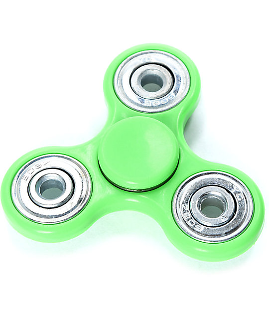 green fidget spinner