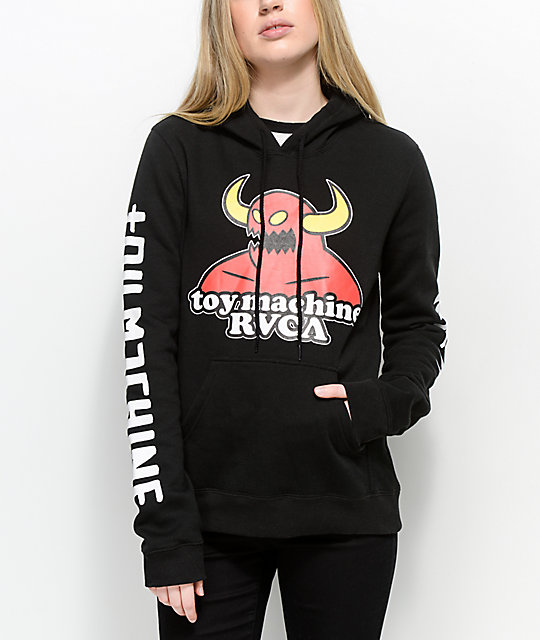 rvca toy machine hoodie