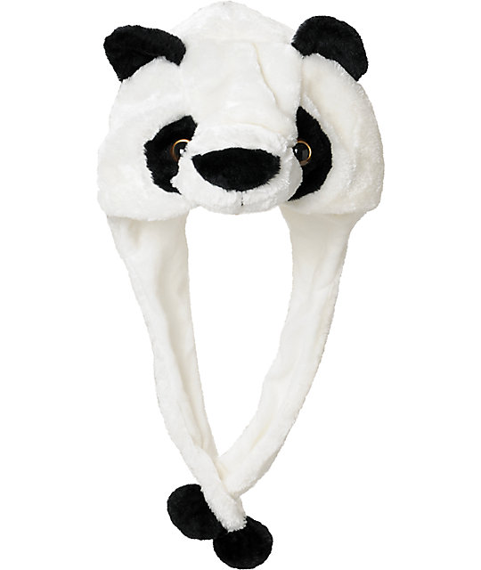 Tri-Coastal Panda Fur Trapper White Earflap Beanie | Zumiez