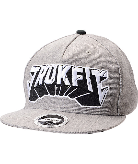 Trukfit Kick Rocks Charcoal Snapback Hat | Zumiez