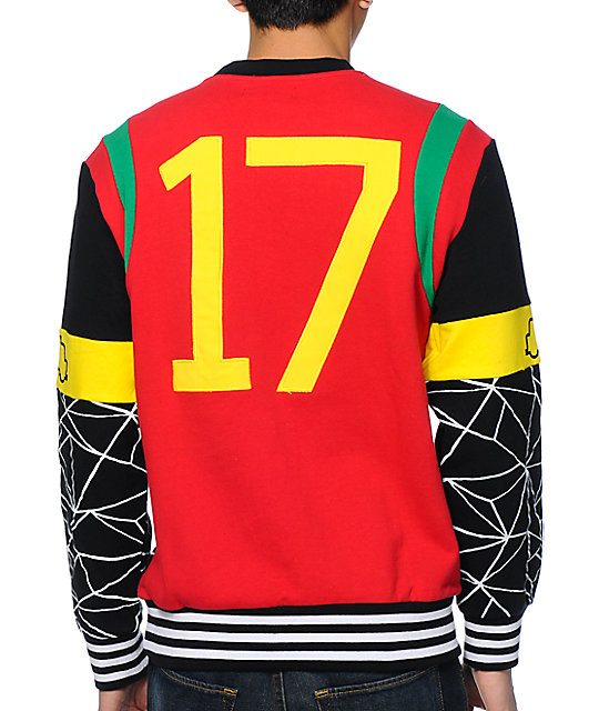 Trukfit Leon Black Red And Yellow Crew Neck T Shirt Zumiez