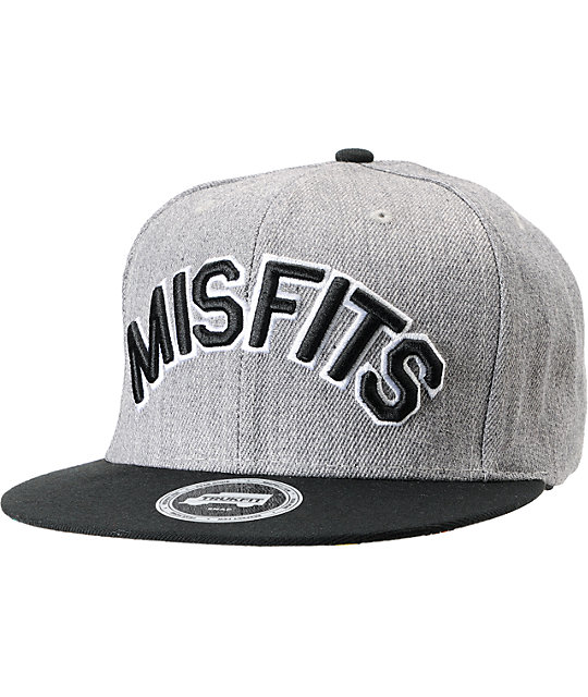 Trukfit Misfits Grey Snapback Hat