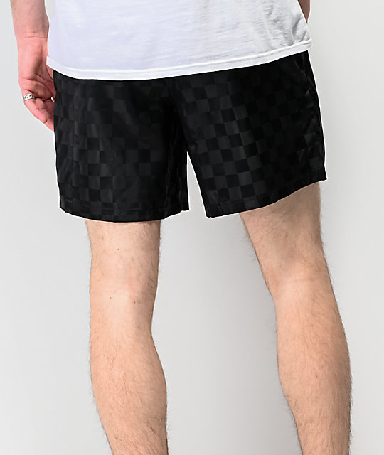 black umbro football shorts