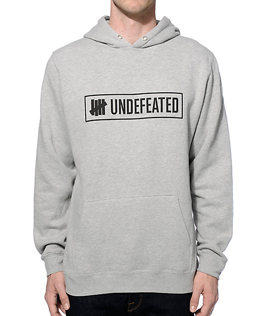 undefeated grey hoodie