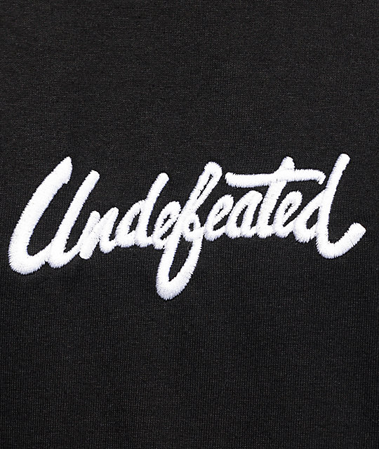 Undefeated Script Black T-Shirt | Zumiez
