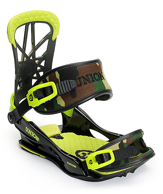 Union Flite Pro Camo Snowboard Bindings | Zumiez