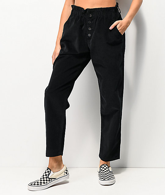 black corduroy pants baggy