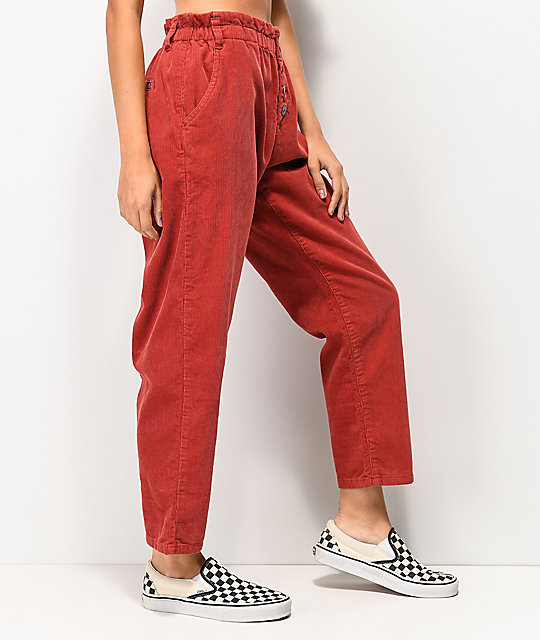 high rise corduroy pants