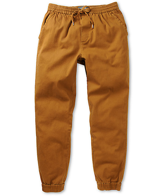 zumiez khaki joggers