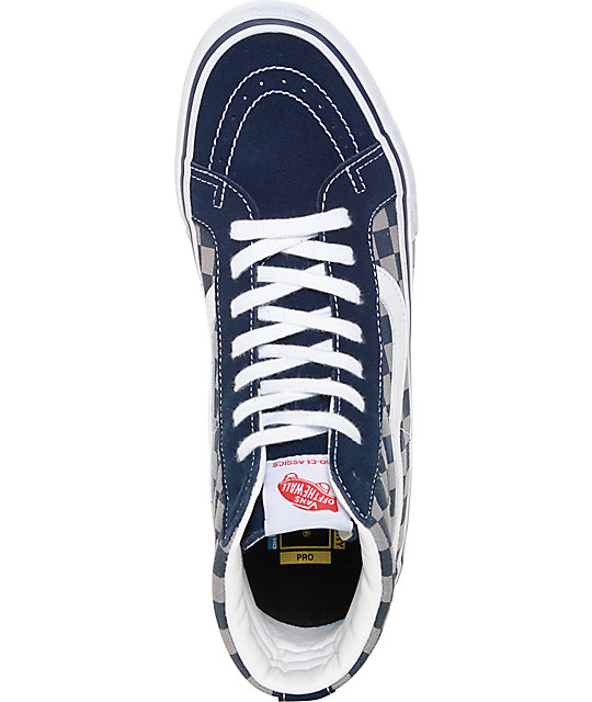 checkerboard tennis shoes