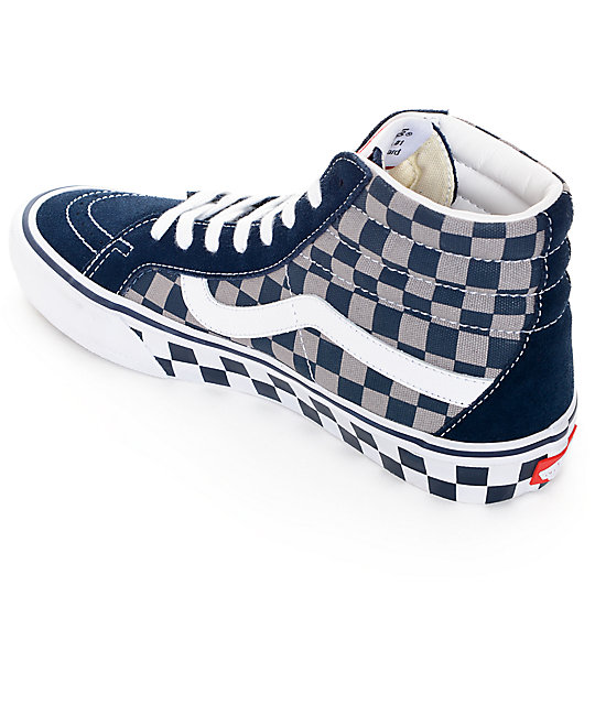 Vans 50th Sk8-Hi Reissue Pro Checkerboard Skate Shoes | Zumiez