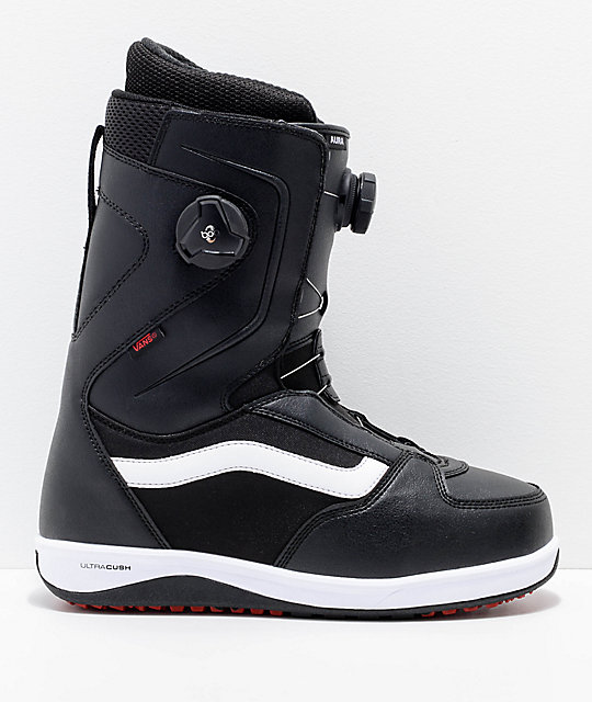 Boa Black, White \u0026 Red Snowboard Boots 