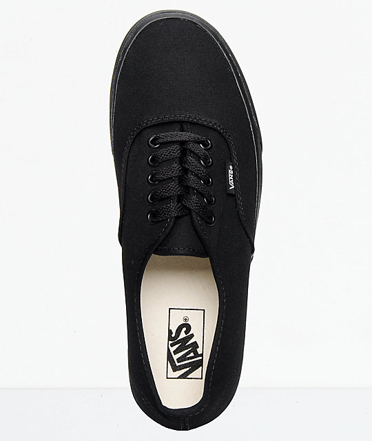 Vans Authentic All Black Skate Shoes | Zumiez