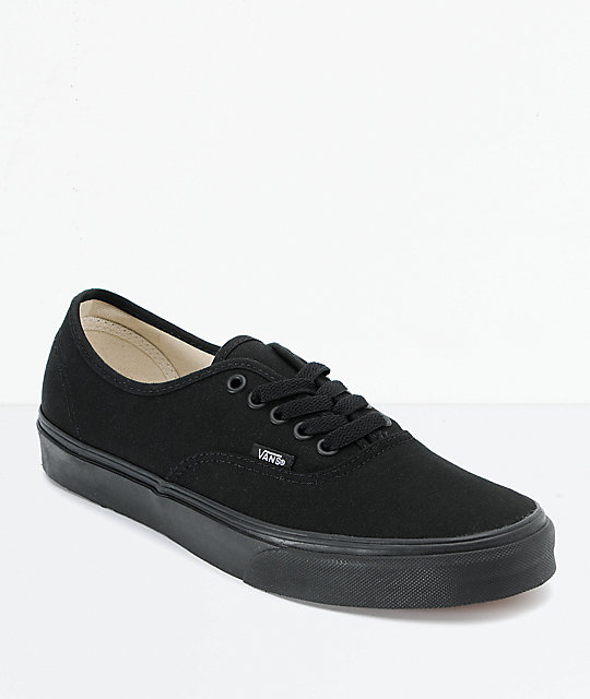Vans Authentic All Black Skate Shoes