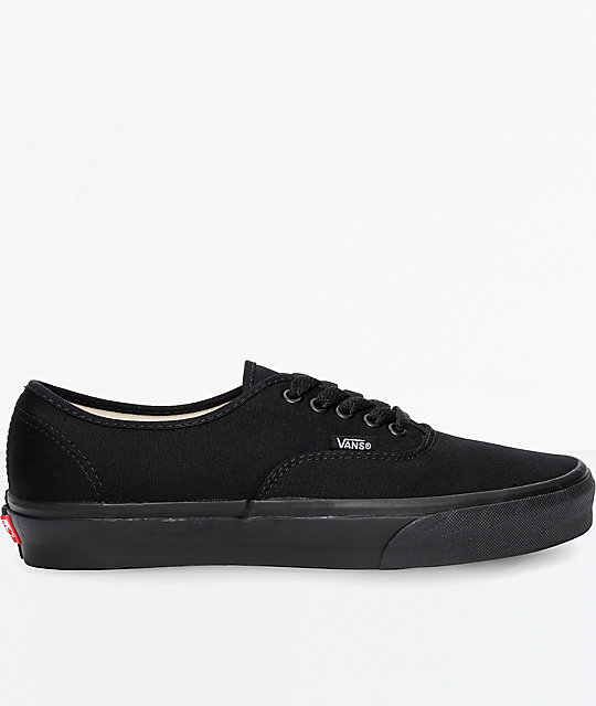 vans authentic black & black shoes