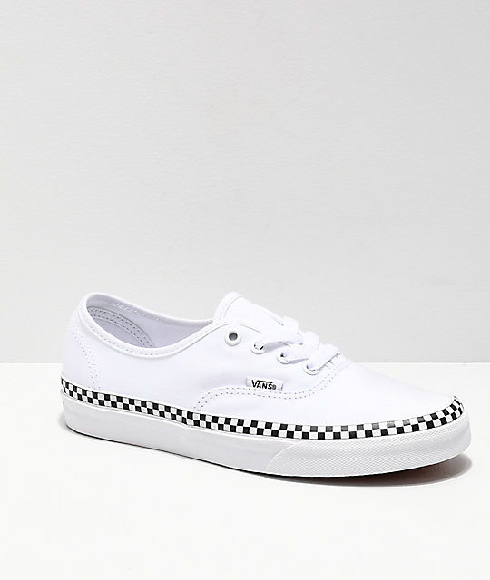 white vans with checkered