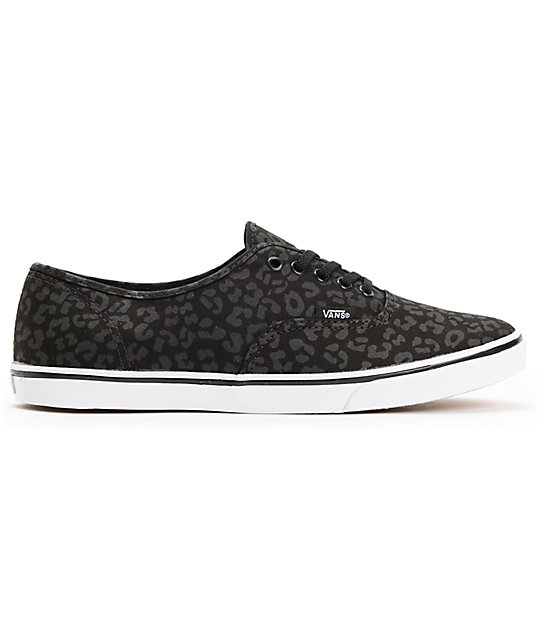 black vans with leopard print sole