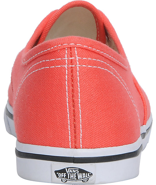 vans authentic lo pro coral