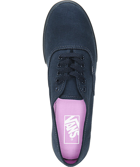 Vans Authentic Lo Pro Monotone Total Eclipse Shoes | Zumiez