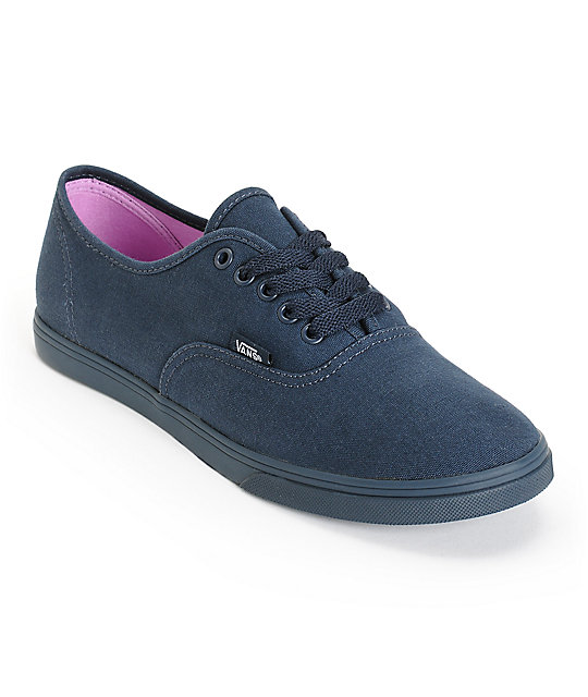 Vans Authentic Lo Pro Monotone Total Eclipse Shoes | Zumiez