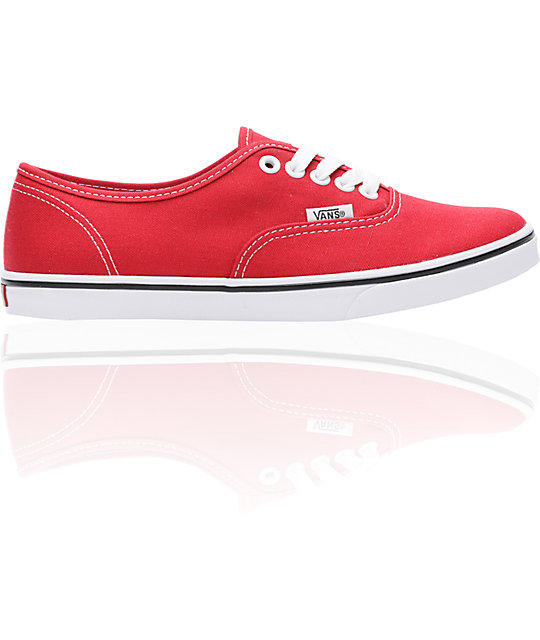 ladies red vans shoes